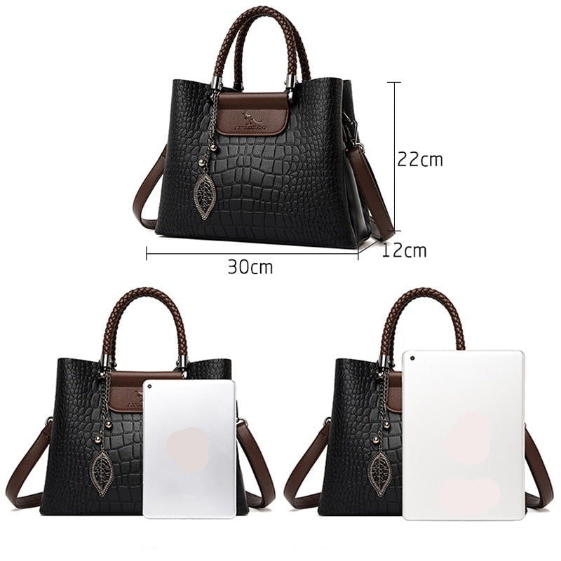 Bolsa Feminina de Couro Fashion