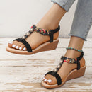 Sandália Floral Pedraria Elisa