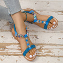 Sandália Floral Pedraria Elisa