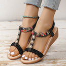 Sandália Floral Pedraria Elisa