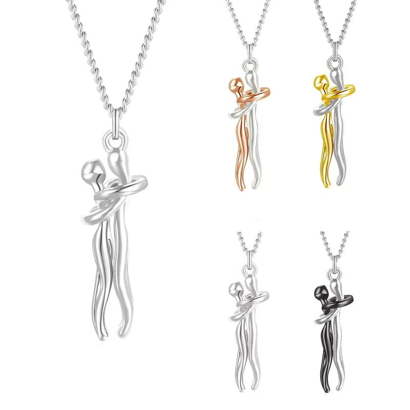 Colar Casal Abraço Eterno - Compre 1  e Leve 2