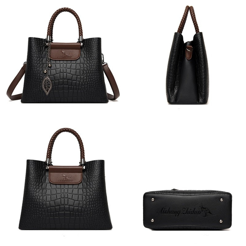 Bolsa Feminina de Couro Fashion